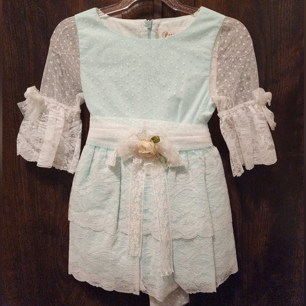 Girls Easter dress, size 5 By Ju Petitpop